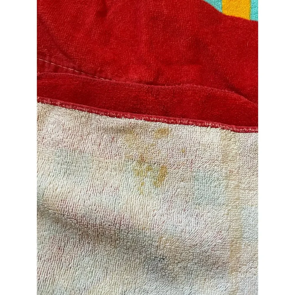 Vintage Mickey Mouse Terry Bath Towel Set by Franco‎ for Walt Disney Co 80s